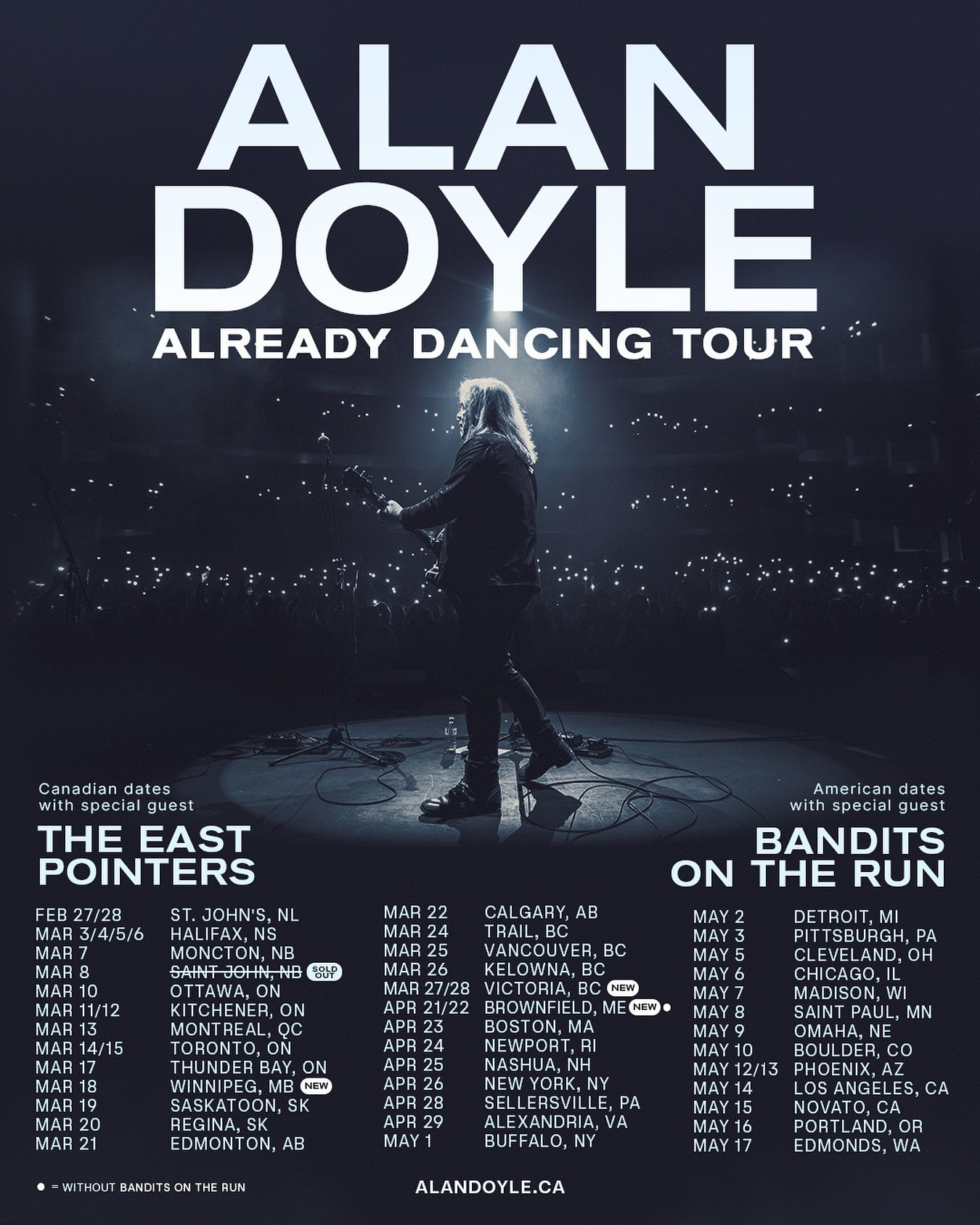 Alan Doyle Already Dancing Tour Poster 2026